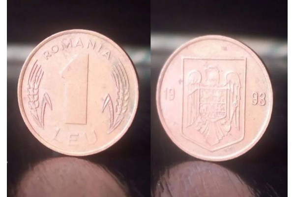 Moneda 1 leu 1993 (Veche)