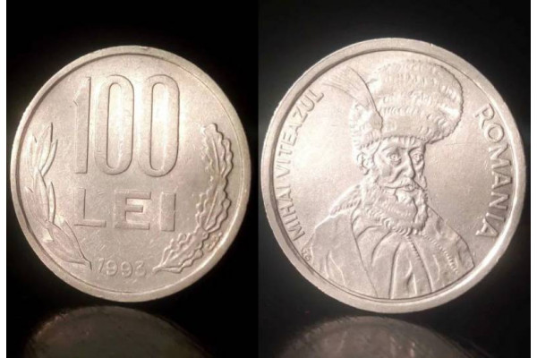 Moneda 100 lei 1993 (Mihai Viteazul) (Veche)